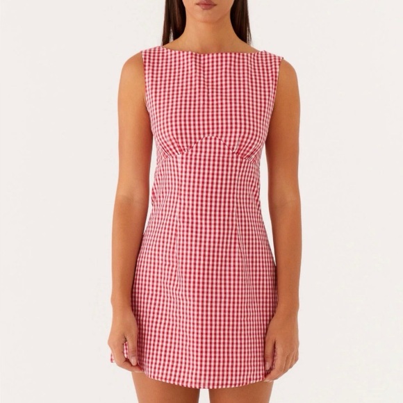 Peppermayo Dresses & Skirts - Peppermayo Red and White Checkered Mini Dress